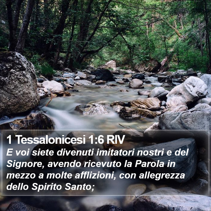 1 Tessalonicesi 1:6 RIV Bible Study