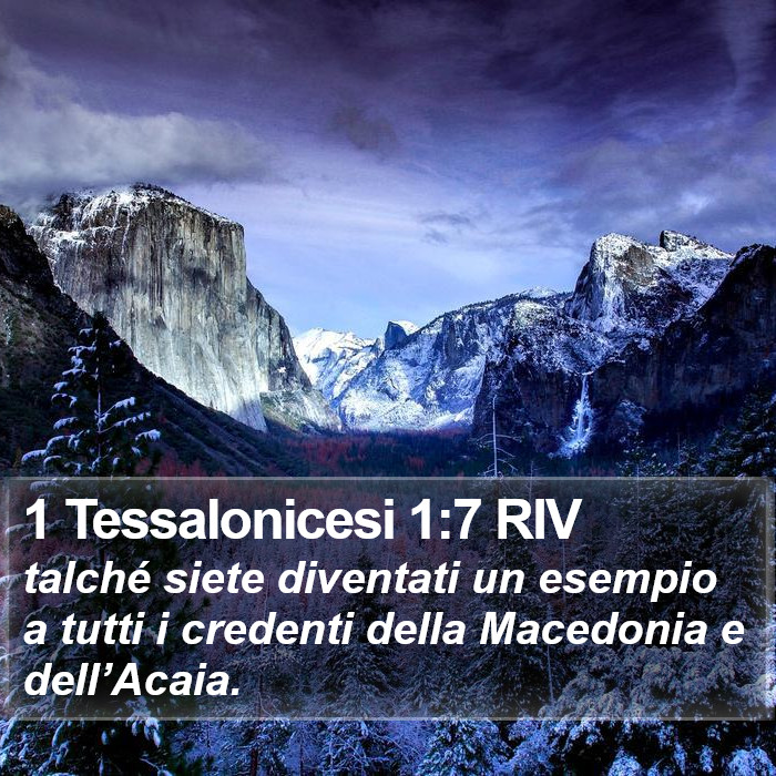 1 Tessalonicesi 1:7 RIV Bible Study