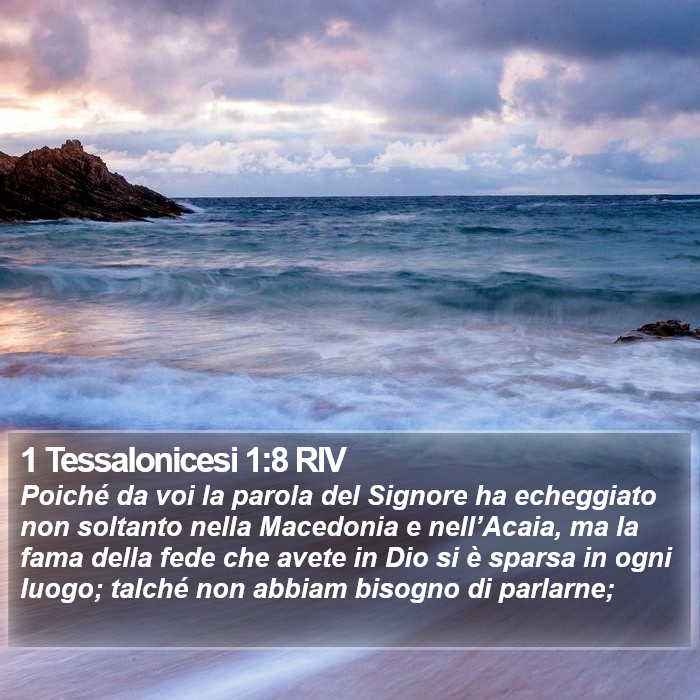 1 Tessalonicesi 1:8 RIV Bible Study