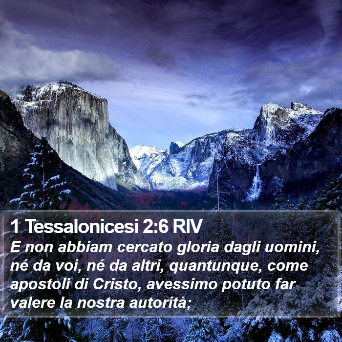 1 Tessalonicesi 2:6 RIV Bible Study