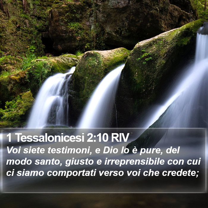 1 Tessalonicesi 2:10 RIV Bible Study