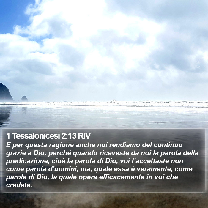 1 Tessalonicesi 2:13 RIV Bible Study