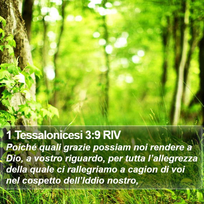 1 Tessalonicesi 3:9 RIV Bible Study