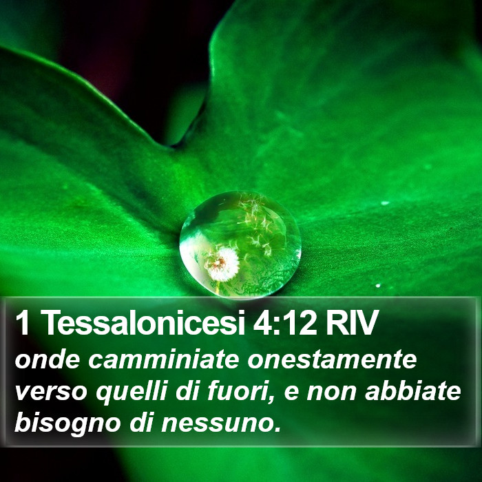1 Tessalonicesi 4:12 RIV Bible Study