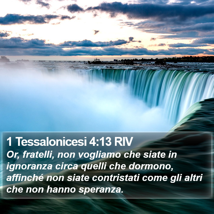 1 Tessalonicesi 4:13 RIV Bible Study