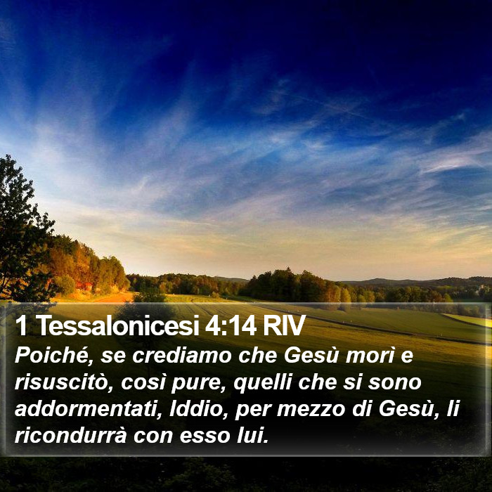 1 Tessalonicesi 4:14 RIV Bible Study