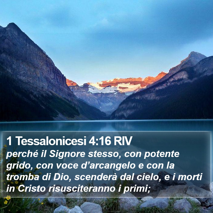 1 Tessalonicesi 4:16 RIV Bible Study