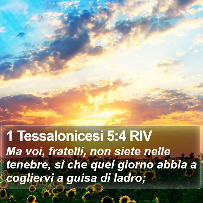 1 Tessalonicesi 5:4 RIV Bible Study