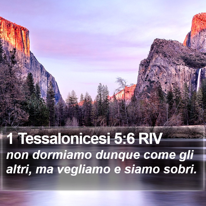 1 Tessalonicesi 5:6 RIV Bible Study