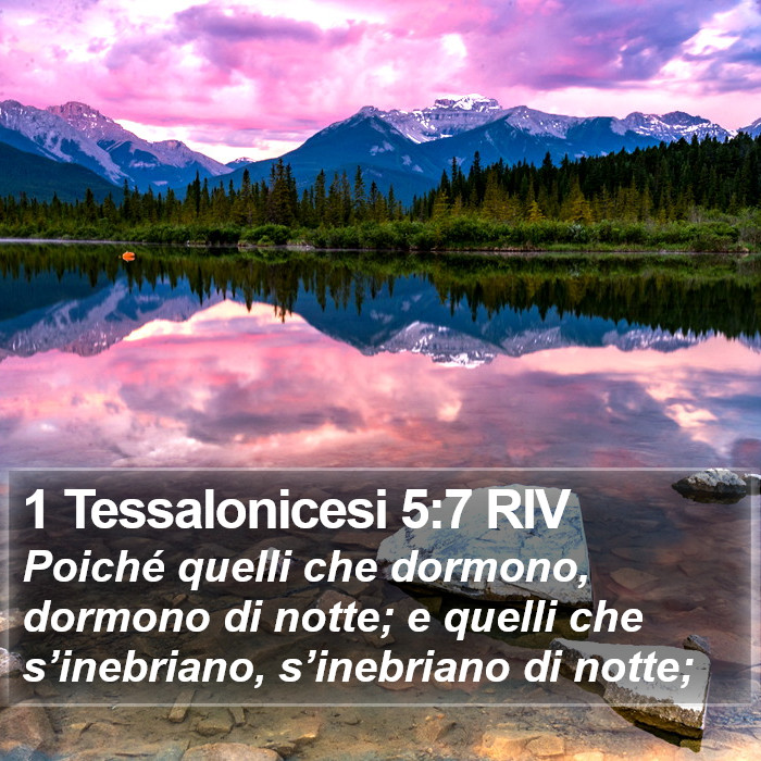 1 Tessalonicesi 5:7 RIV Bible Study