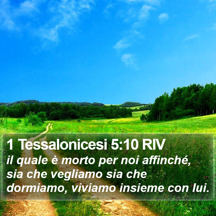 1 Tessalonicesi 5:10 RIV Bible Study