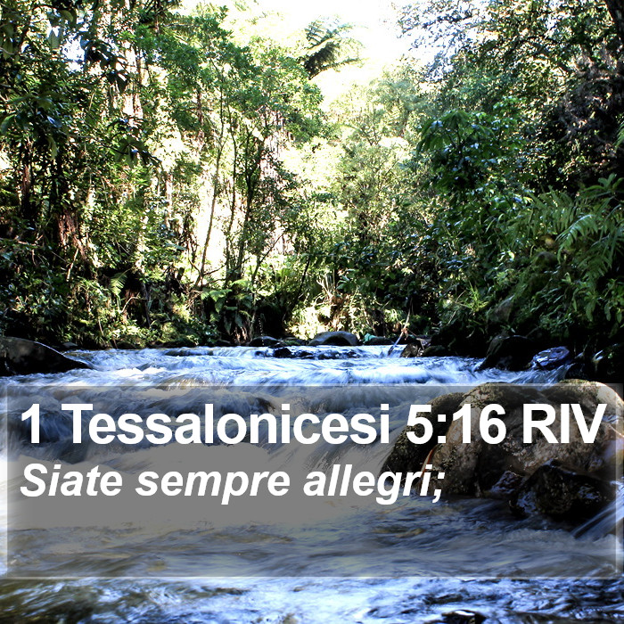 1 Tessalonicesi 5:16 RIV Bible Study