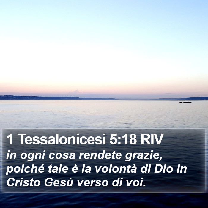 1 Tessalonicesi 5:18 RIV Bible Study