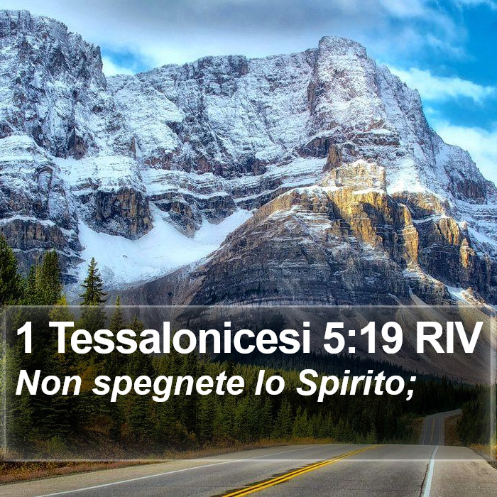 1 Tessalonicesi 5:19 RIV Bible Study