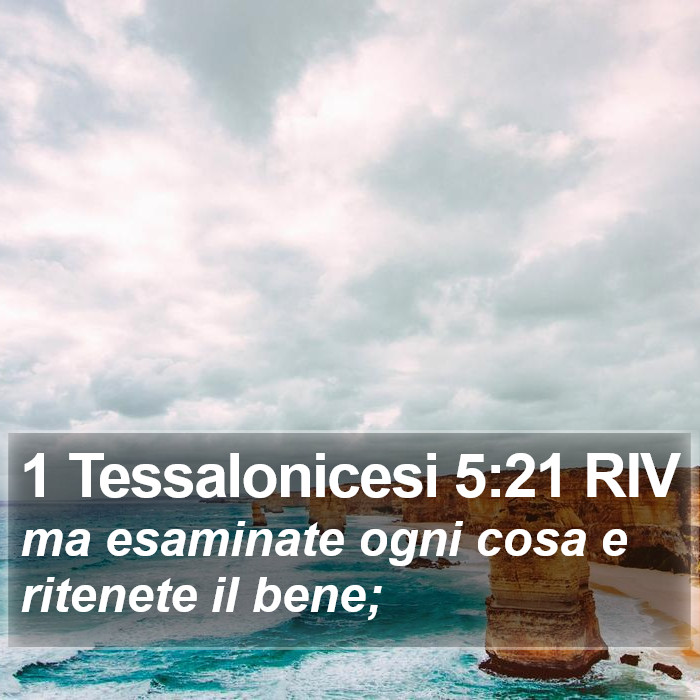 1 Tessalonicesi 5:21 RIV Bible Study