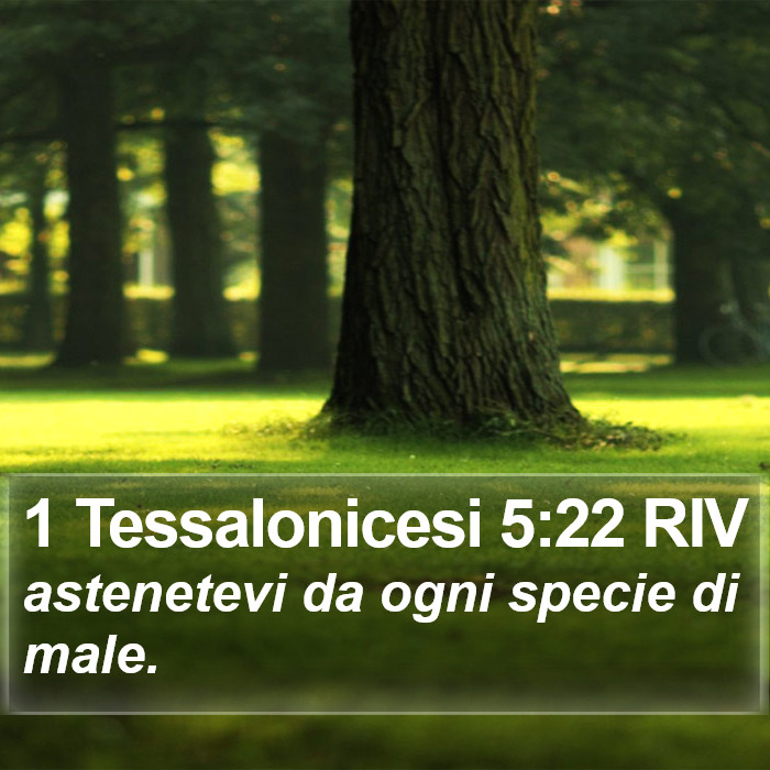 1 Tessalonicesi 5:22 RIV Bible Study