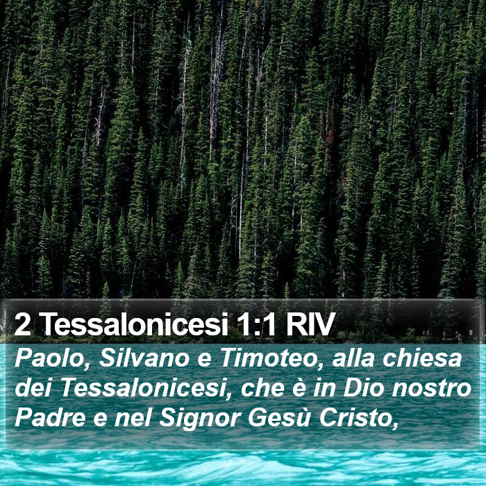 2 Tessalonicesi 1:1 RIV Bible Study