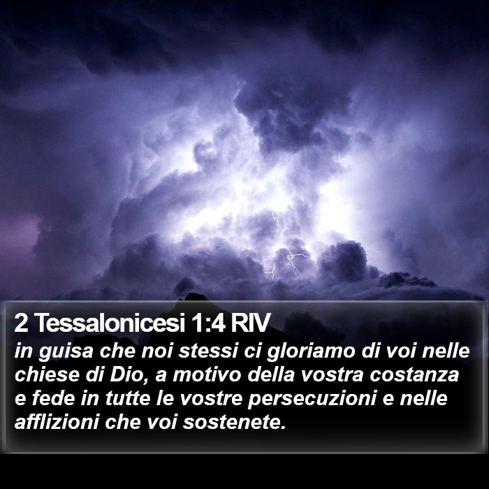 2 Tessalonicesi 1:4 RIV Bible Study