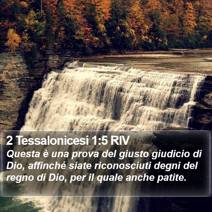 2 Tessalonicesi 1:5 RIV Bible Study