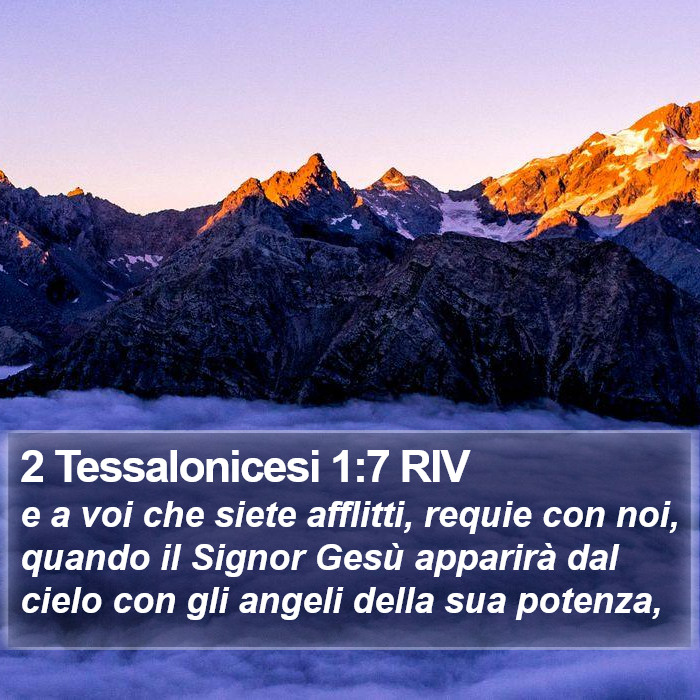 2 Tessalonicesi 1:7 RIV Bible Study