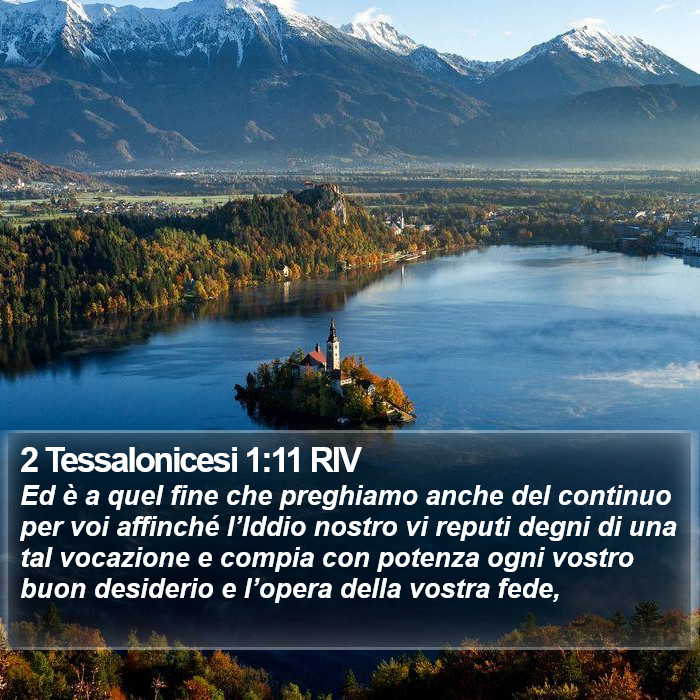 2 Tessalonicesi 1:11 RIV Bible Study