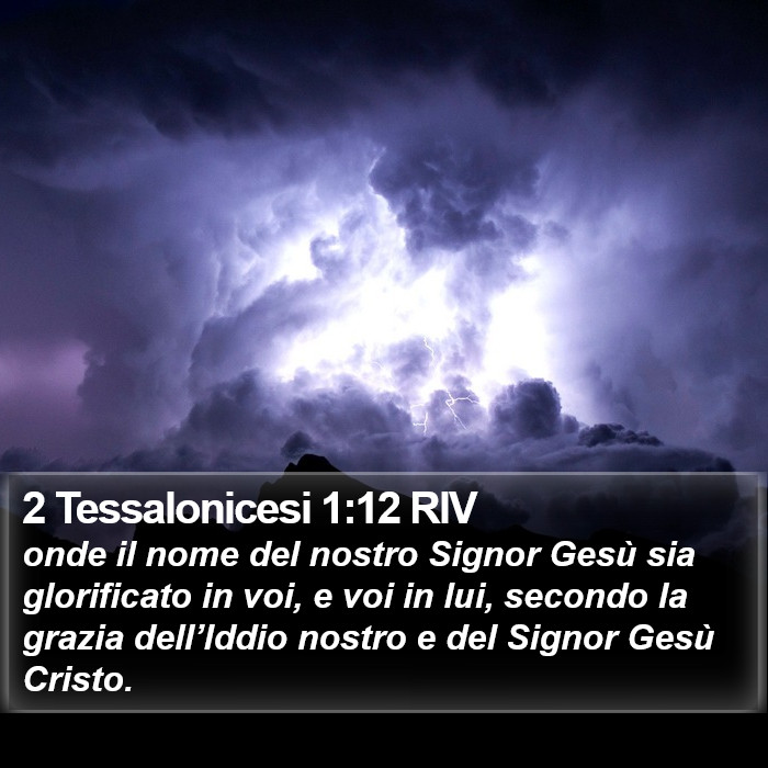 2 Tessalonicesi 1:12 RIV Bible Study