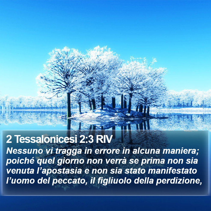 2 Tessalonicesi 2:3 RIV Bible Study