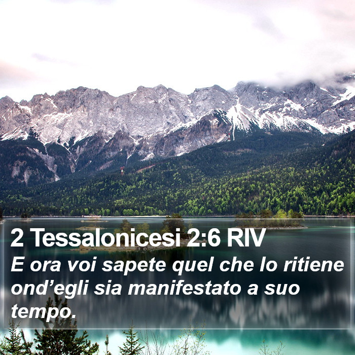 2 Tessalonicesi 2:6 RIV Bible Study