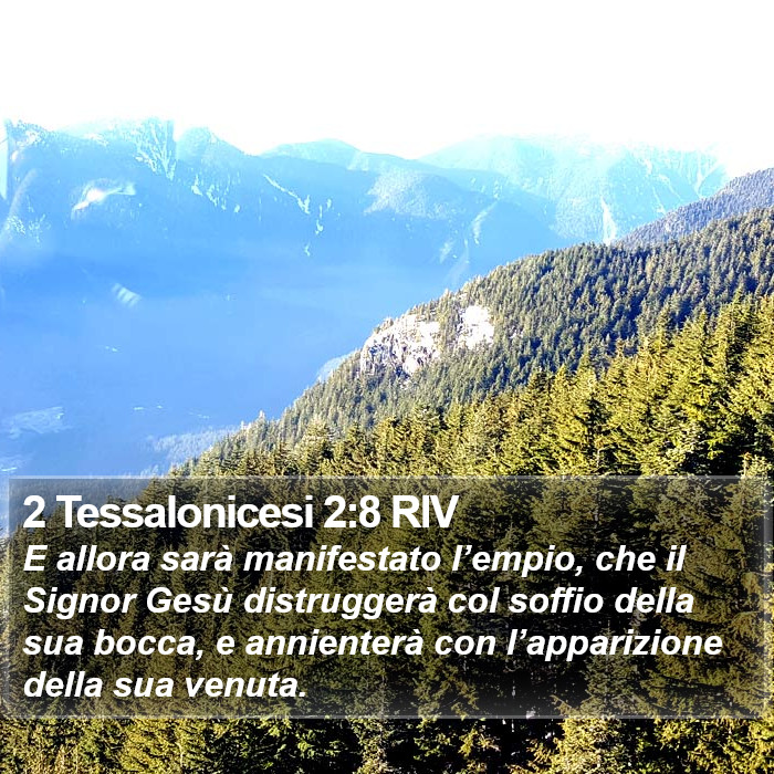 2 Tessalonicesi 2:8 RIV Bible Study