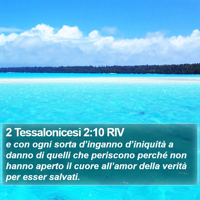 2 Tessalonicesi 2:10 RIV Bible Study