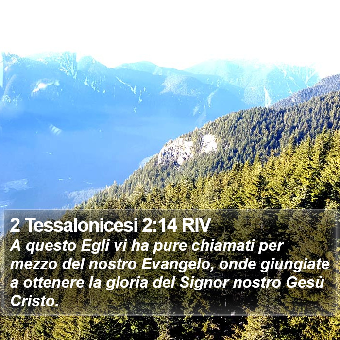 2 Tessalonicesi 2:14 RIV Bible Study
