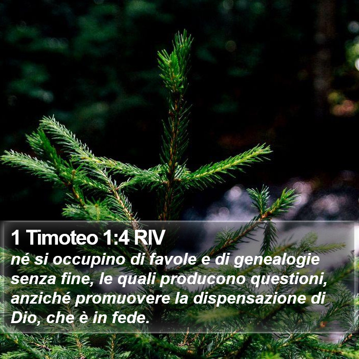 1 Timoteo 1:4 RIV Bible Study