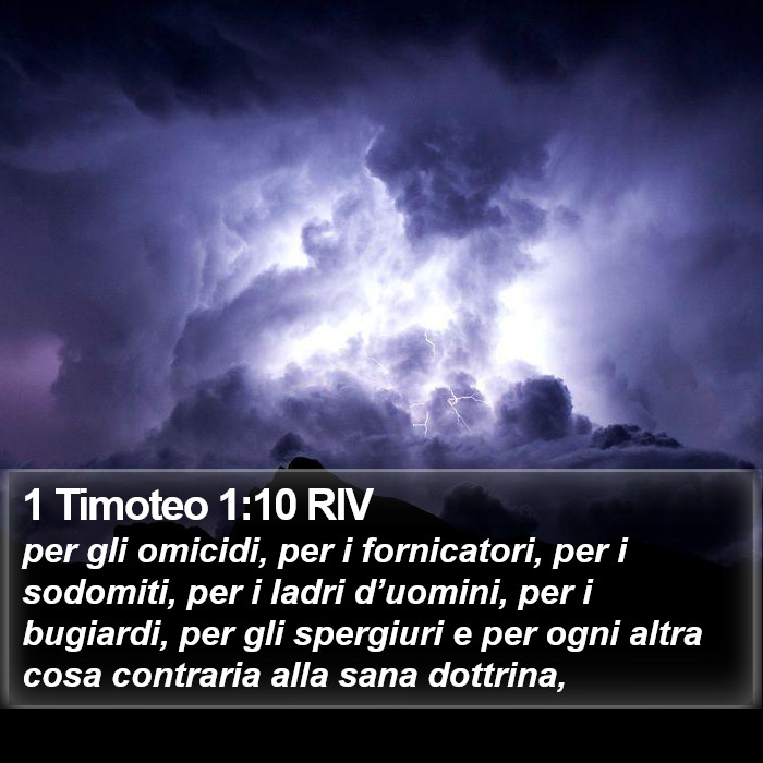 1 Timoteo 1:10 RIV Bible Study