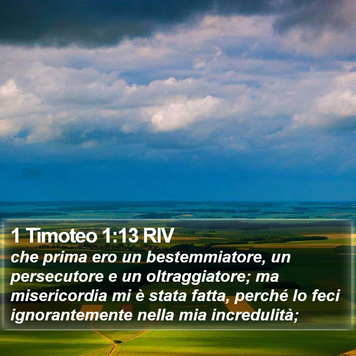 1 Timoteo 1:13 RIV Bible Study