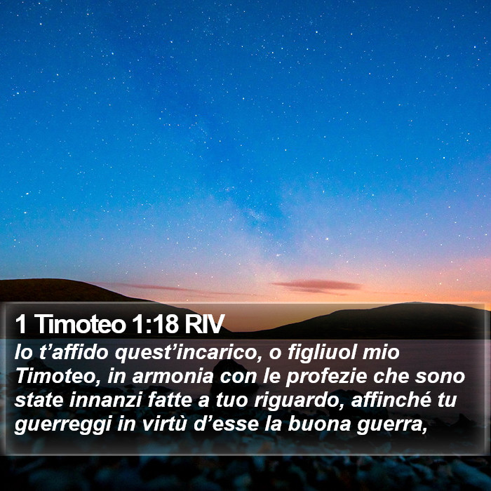 1 Timoteo 1:18 RIV Bible Study