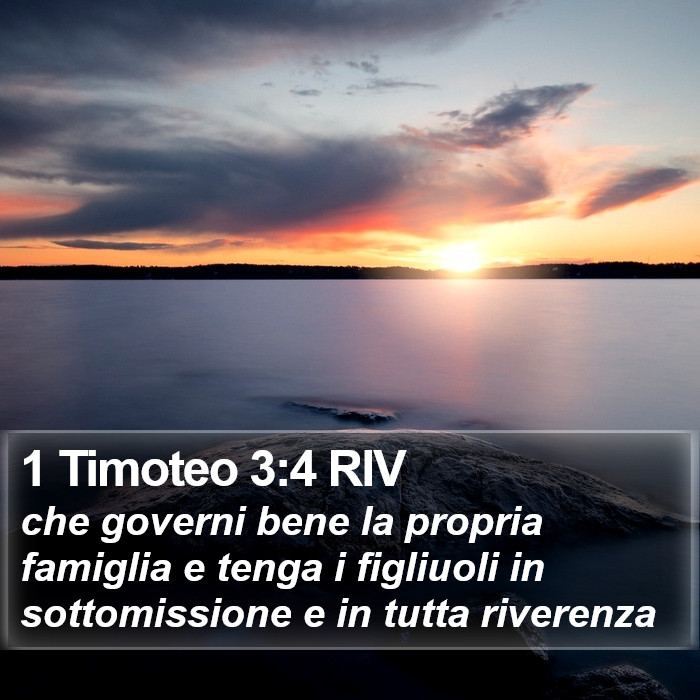 1 Timoteo 3:4 RIV Bible Study