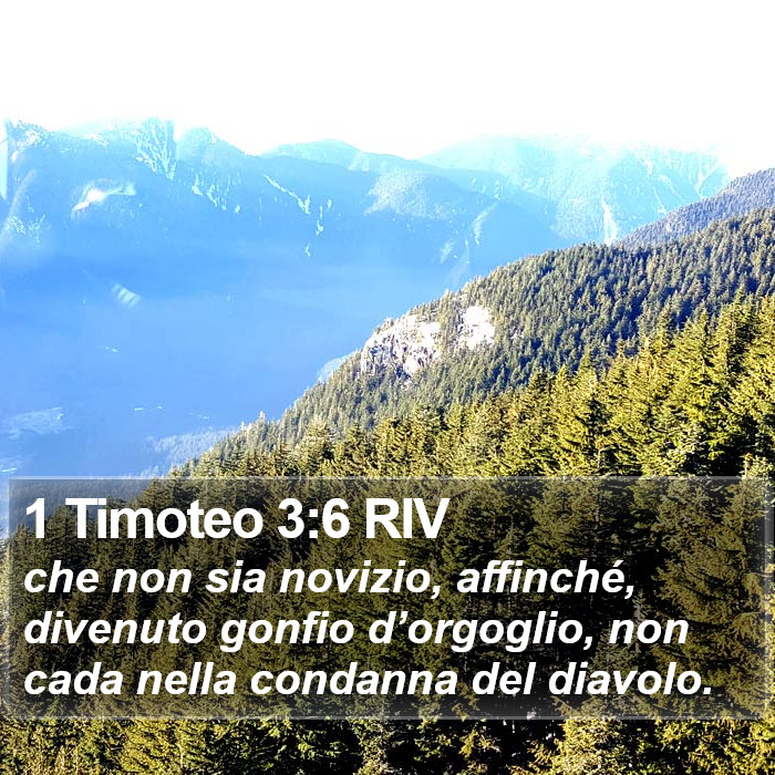 1 Timoteo 3:6 RIV Bible Study