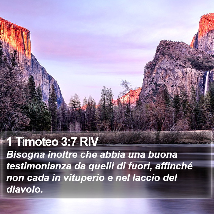 1 Timoteo 3:7 RIV Bible Study