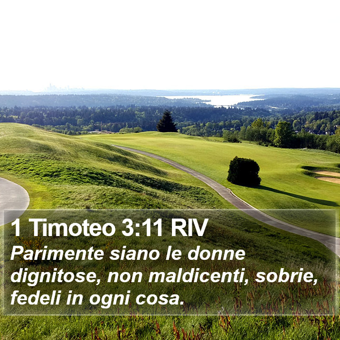 1 Timoteo 3:11 RIV Bible Study