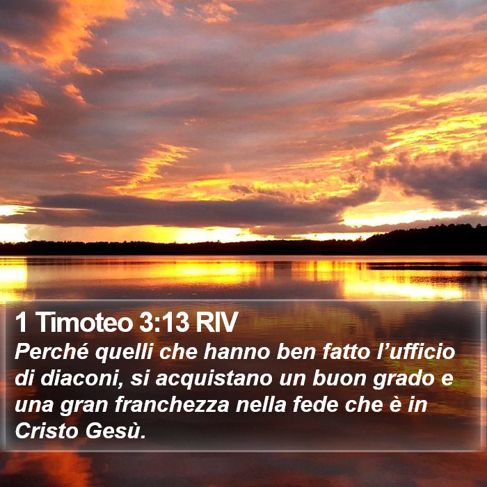 1 Timoteo 3:13 RIV Bible Study