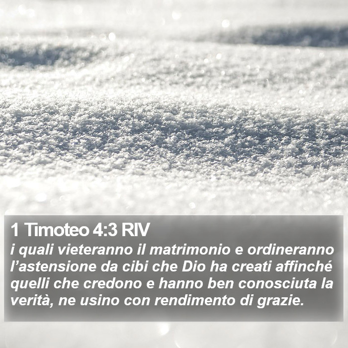 1 Timoteo 4:3 RIV Bible Study