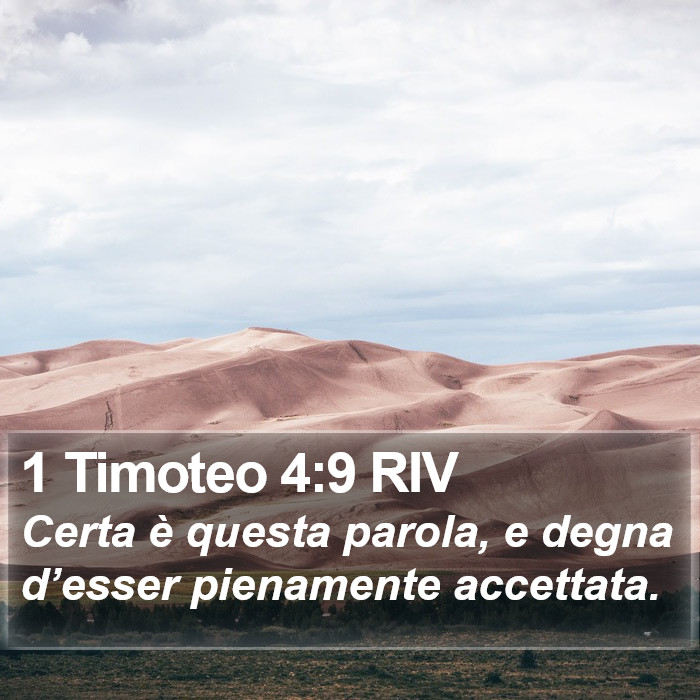 1 Timoteo 4:9 RIV Bible Study