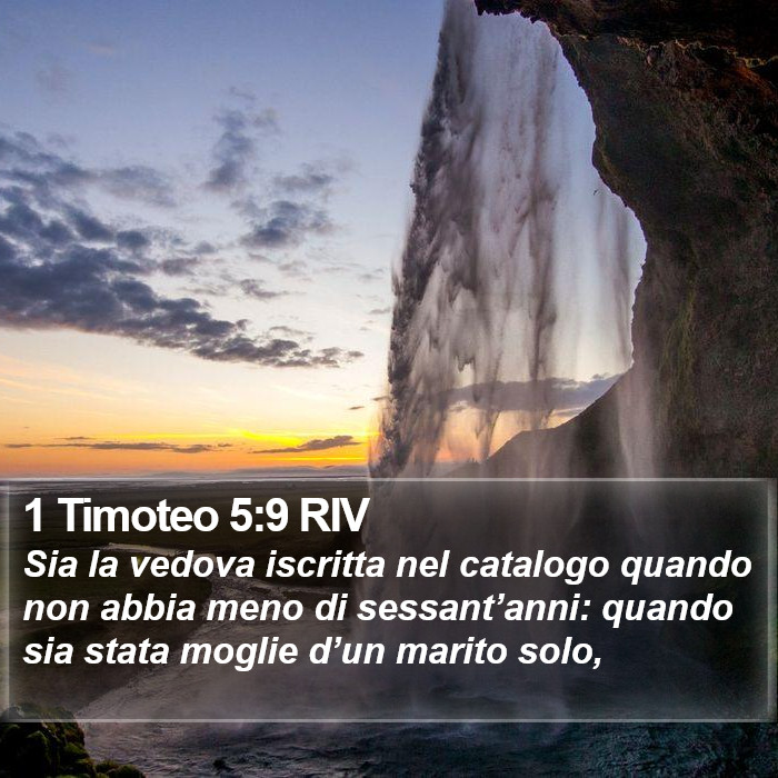 1 Timoteo 5:9 RIV Bible Study