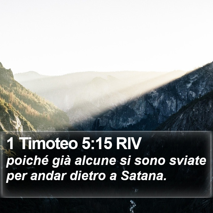 1 Timoteo 5:15 RIV Bible Study