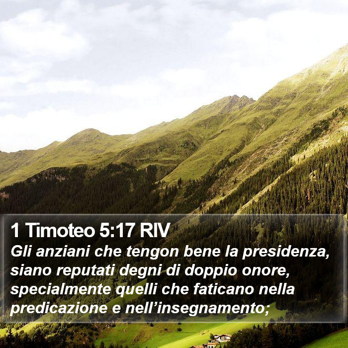 1 Timoteo 5:17 RIV Bible Study