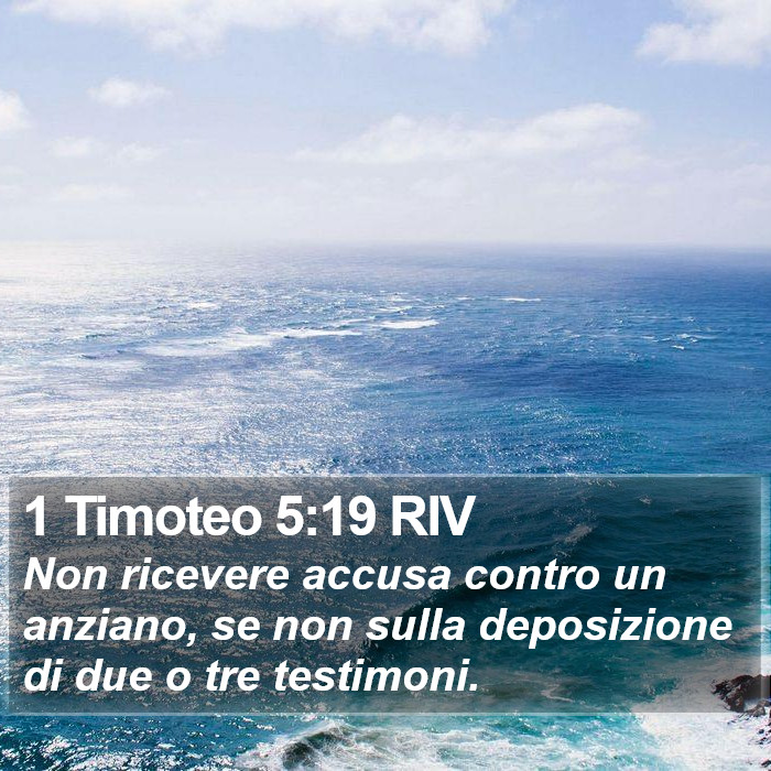 1 Timoteo 5:19 RIV Bible Study