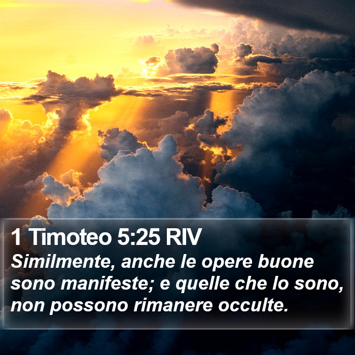 1 Timoteo 5:25 RIV Bible Study