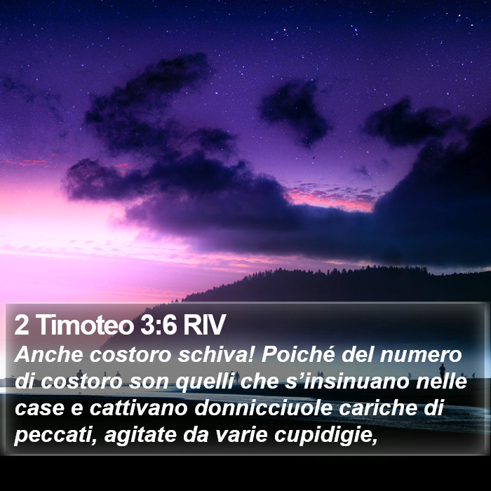 2 Timoteo 3:6 RIV Bible Study