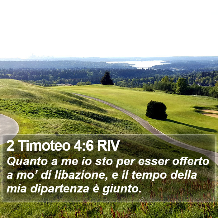 2 Timoteo 4:6 RIV Bible Study