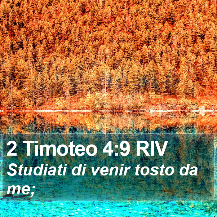 2 Timoteo 4:9 RIV Bible Study